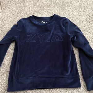 Zyia Navy Sweatshirt with Logo
